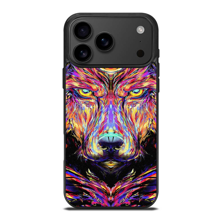 WOLF TRIPPY ART iPhone 17 Pro Max Case Cover