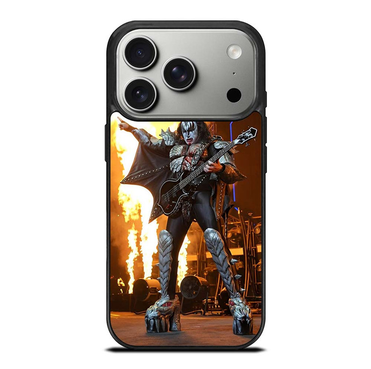 ACE FREHLEY AND GUITAR FIRE KISS iPhone 17 Pro Case Cover