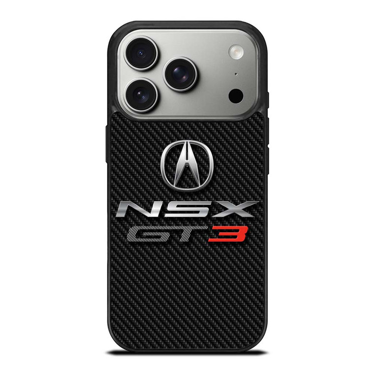 ACURA NSX GT3 LOGO CARBON iPhone 17 Pro Case Cover