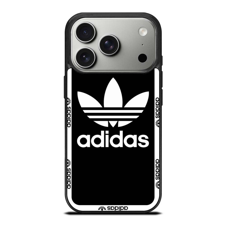 ADIDAS TREFOIL ROUND BLACK iPhone 17 Pro Case Cover