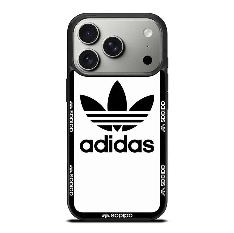 ADIDAS TREFOIL ROUND WHITE iPhone 17 Pro Case Cover