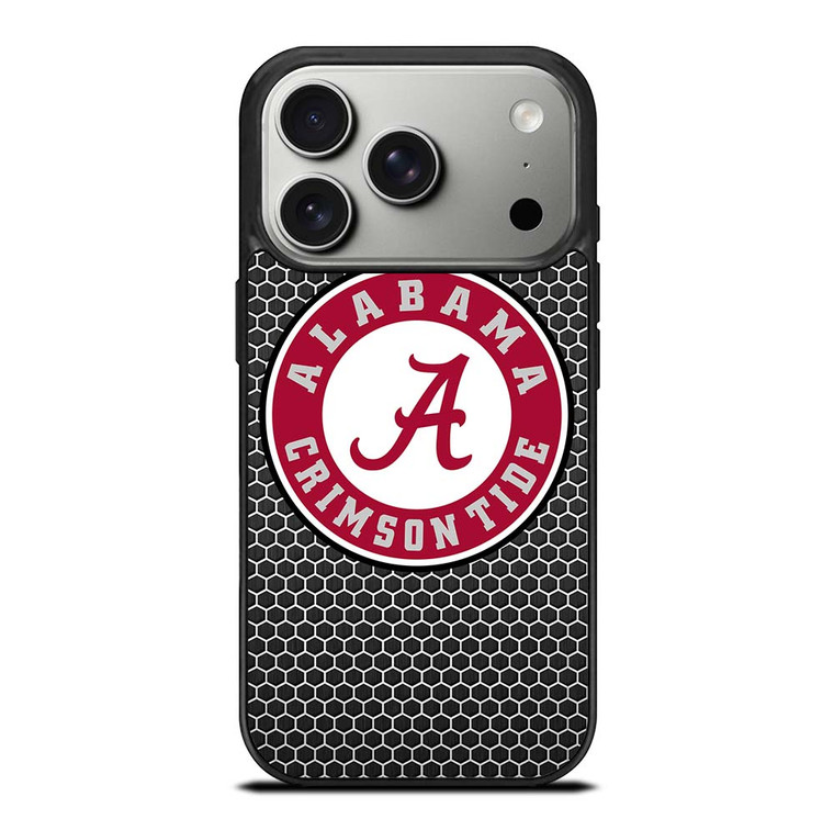 ALABAMA CRIMSON TIDE FOOTBALL METAL iPhone 17 Pro Case Cover