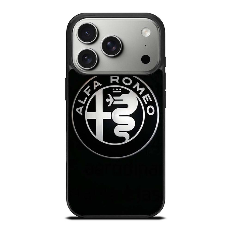 ALFA ROMEO METAL BLACK iPhone 17 Pro Case Cover