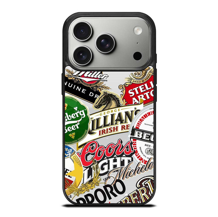 ALL BEER BRAND LOGO iPhone 17 Pro Case Cover