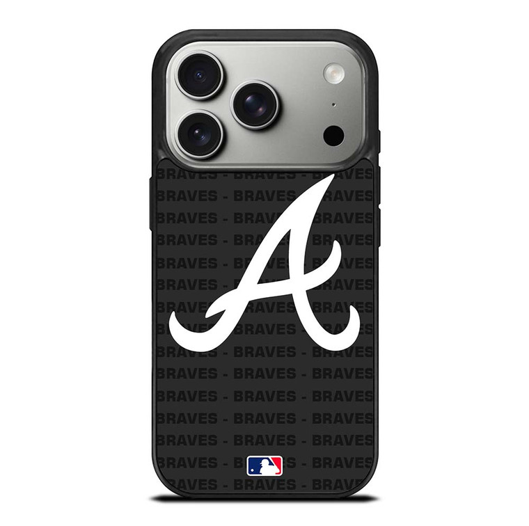 ATLANTA BRAVES BASEBALL BLACK iPhone 17 Pro Case Cover
