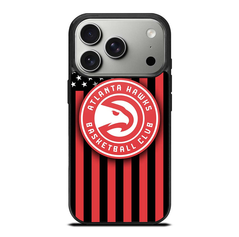 ATLANTA HAWKS NBA USA FLAG iPhone 17 Pro Case Cover