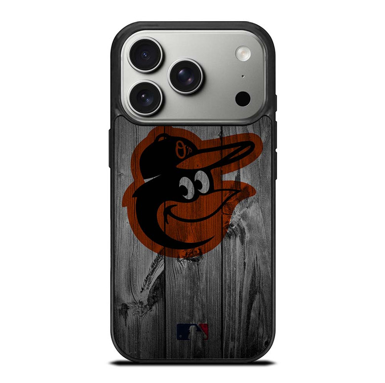 BALTIMORE ORIOLES BASEBALL MLB WOOD LOGO iPhone 17 Pro Case Cover