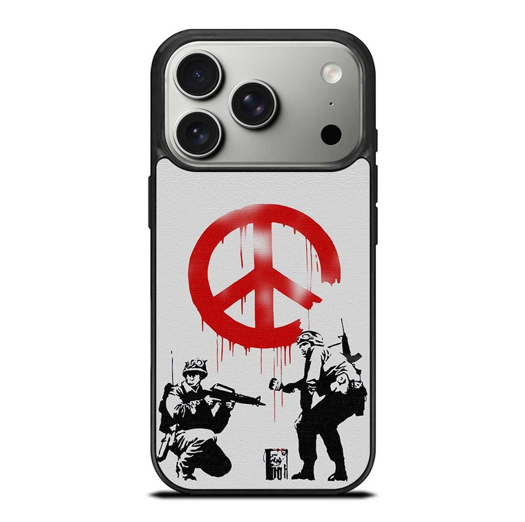 BANKSY ART PEACE iPhone 17 Pro Case Cover