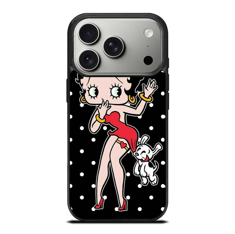 BETTY BOOP POLKA DOT CARTOON  iPhone 17 Pro Case Cover