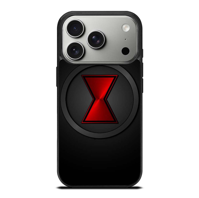BLACK WIDOW METAL LOGO iPhone 17 Pro Case Cover