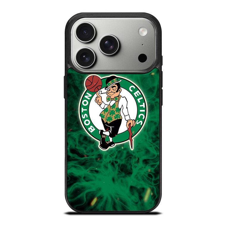 BOSTON CELTICS BASKETBALL NBA FIRE iPhone 17 Pro Case Cover