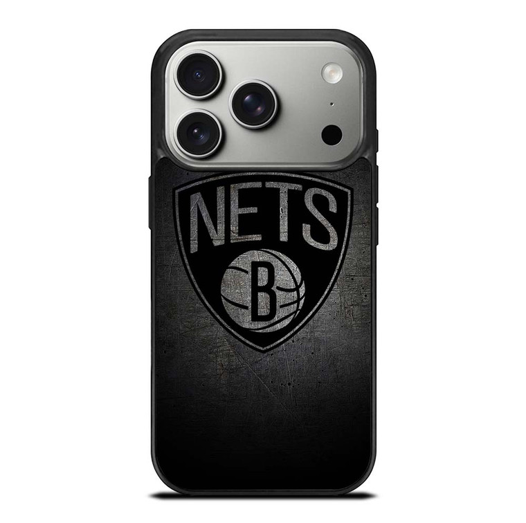 BROOKLYN NETS NBA GRUNGE iPhone 17 Pro Case Cover