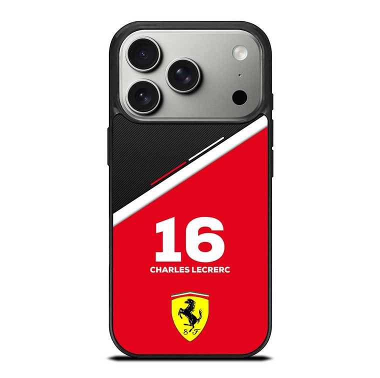 CHARLES LECLERC FERRARI FORMULA ONE F1 RACING 2 iPhone 17 Pro Case Cover
