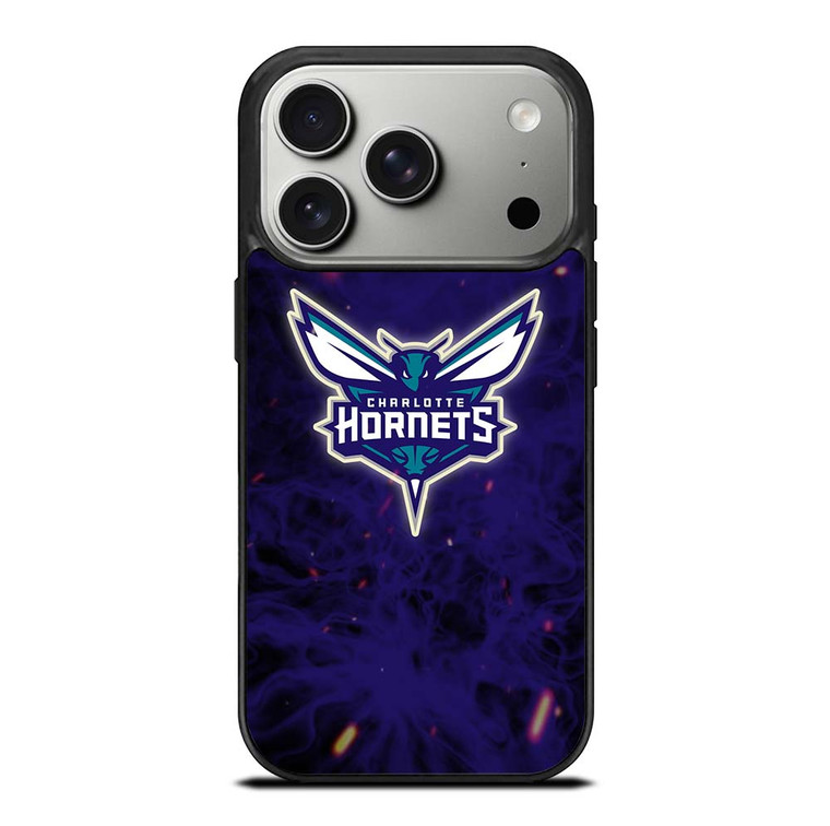 CHARLOTTE HORNETS BASKETBALL NBA FIRE iPhone 17 Pro Case Cover