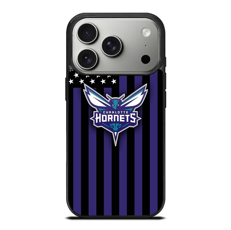 CHARLOTTE HORNETS NBA USA FLAG iPhone 17 Pro Case Cover