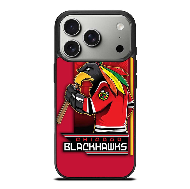 CHICAGO BLACKHAWKS HOCKEY TEAM LOGO MASCOT iPhone 17 Pro Case Cover