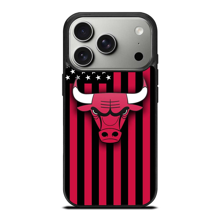 CHICAGO BULLS NBA USA FLAG iPhone 17 Pro Case Cover