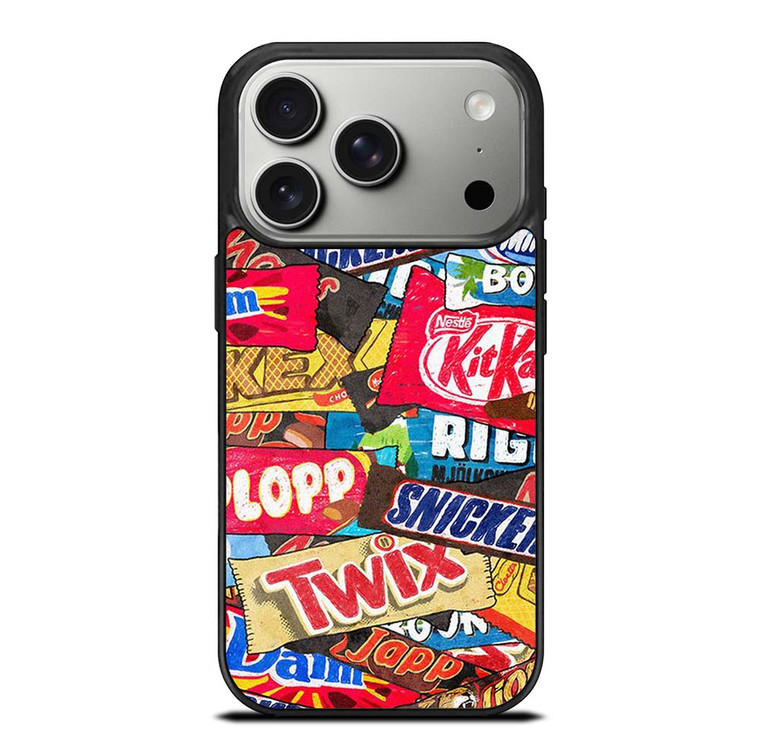 CHOCOLATE WAFER SNACK COLLAGE iPhone 17 Pro Case Cover