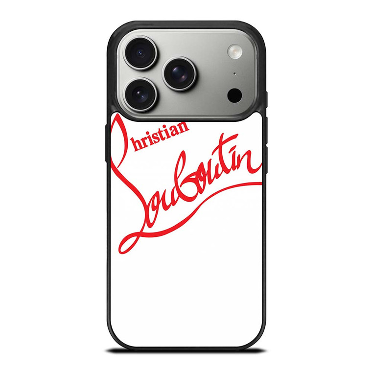 CHRISTIAN LOUBOUTIN WHITE iPhone 17 Pro Case Cover