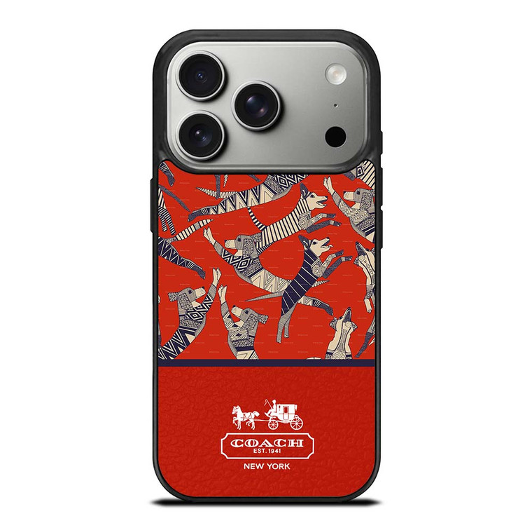 COACH NEW YORK DOG PARTY iPhone 17 Pro Case Cover