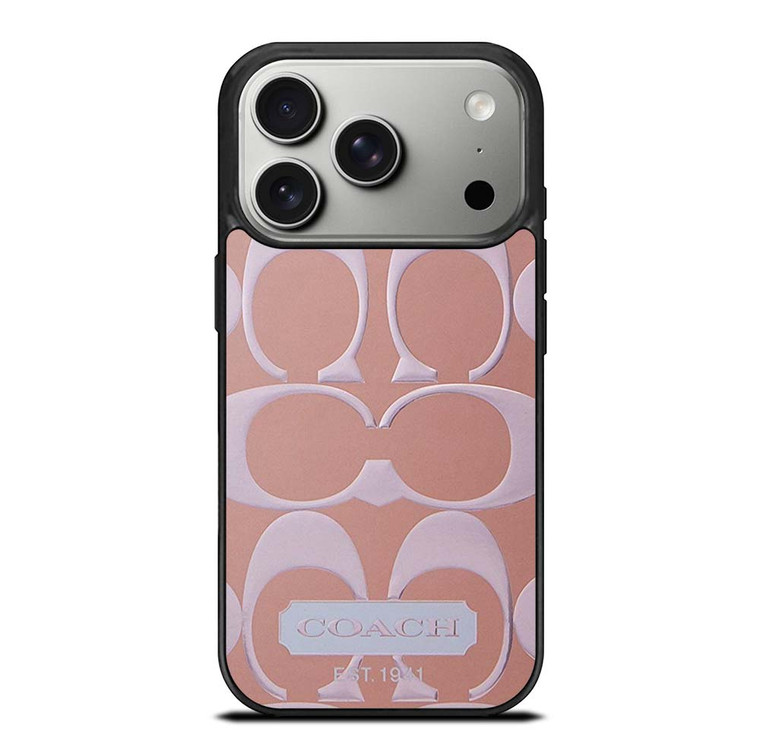 COACH NEW YORK PINK PATTERN iPhone 17 Pro Case Cover