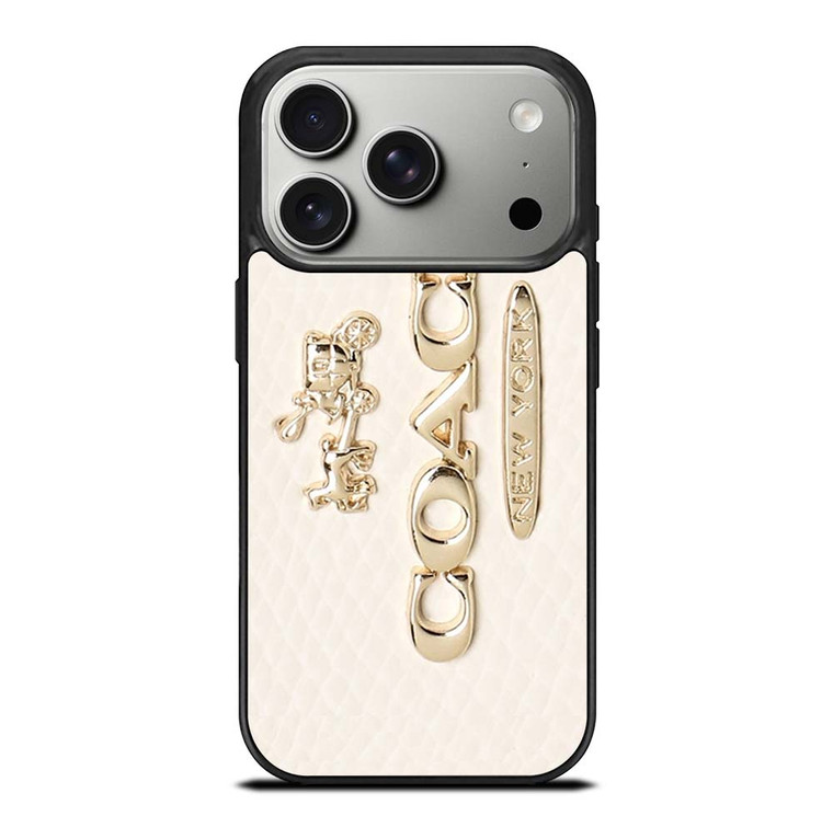 COACH PINK PATTERN MATE iPhone 17 Pro Case Cover