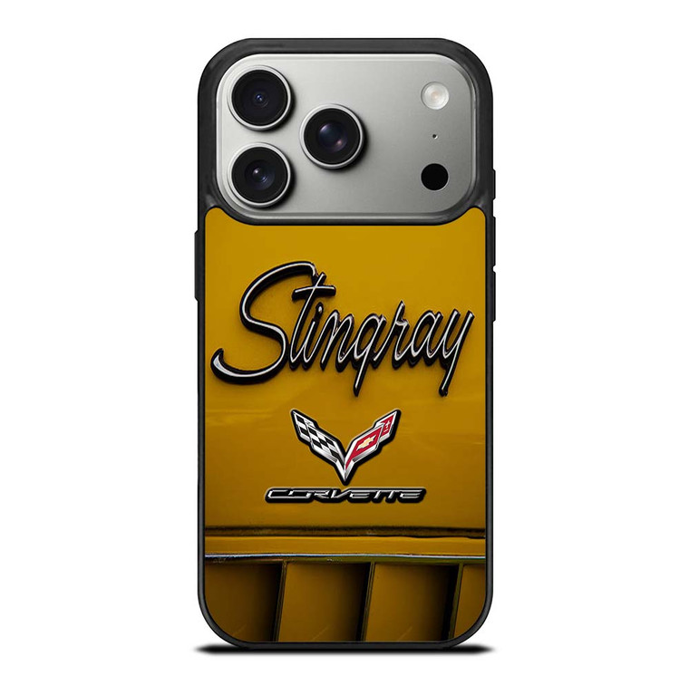 CORVETTE STINGRAY LOGO YELLOW iPhone 17 Pro Case Cover