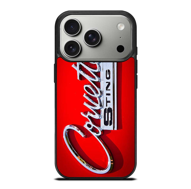 CORVETTE STINGRAY RED EMBLEM iPhone 17 Pro Case Cover