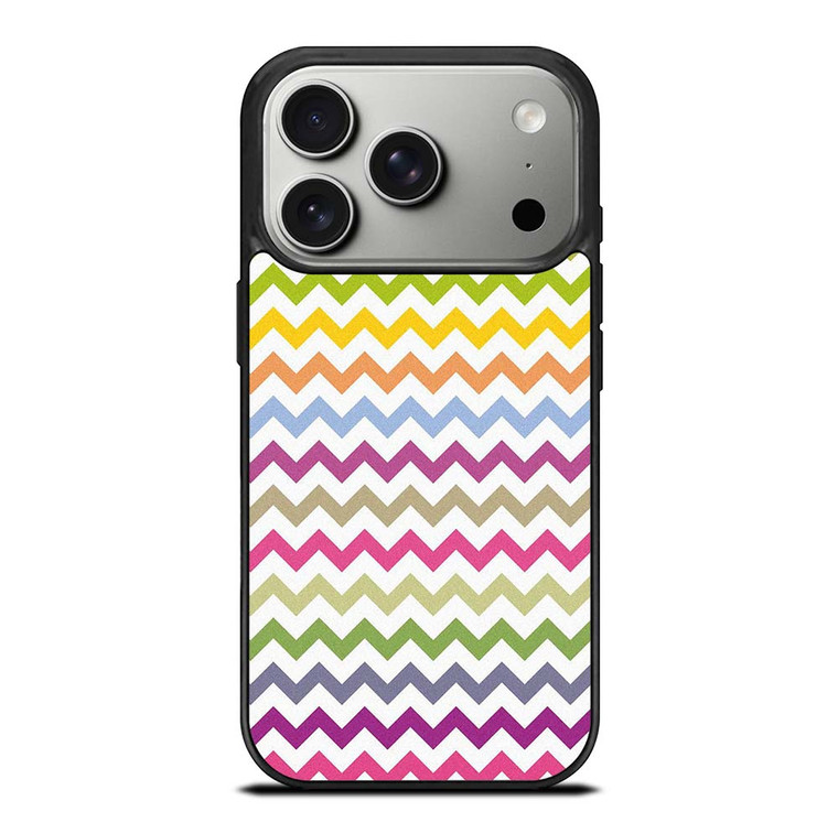 CUTE CHEVRON COLORFUL iPhone 17 Pro Case Cover