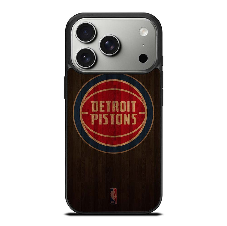 DETROIT PISTONS BASKETBALL COURT NBA iPhone 17 Pro Case Cover