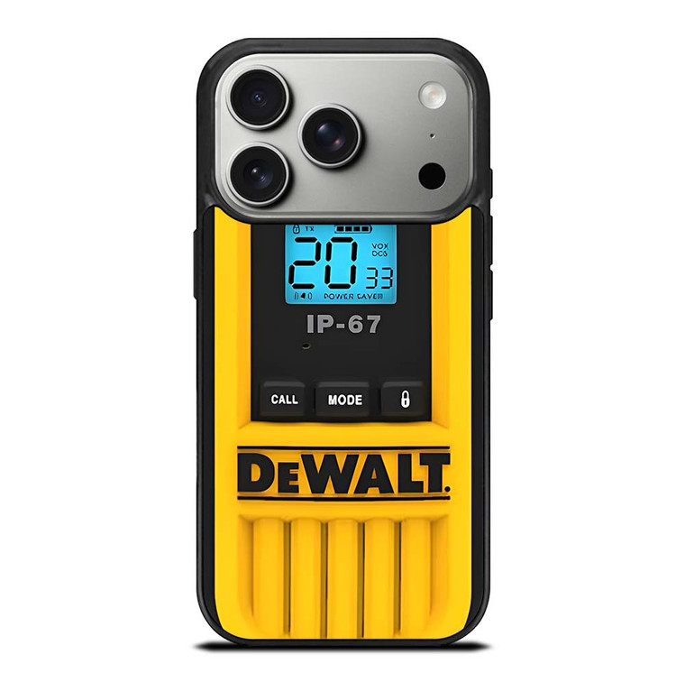 DEWALT TOOL LOGO HEAVY DUTY WALKIE TALKIE iPhone 17 Pro Case Cover