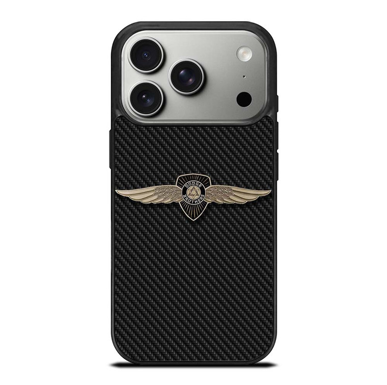 DODGE CAR BROTHERS BAGDE CARBON iPhone 17 Pro Case Cover