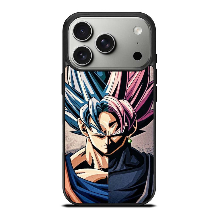 DRAGON BALL GOKU AND BLACK GOKU FACE iPhone 17 Pro Case Cover