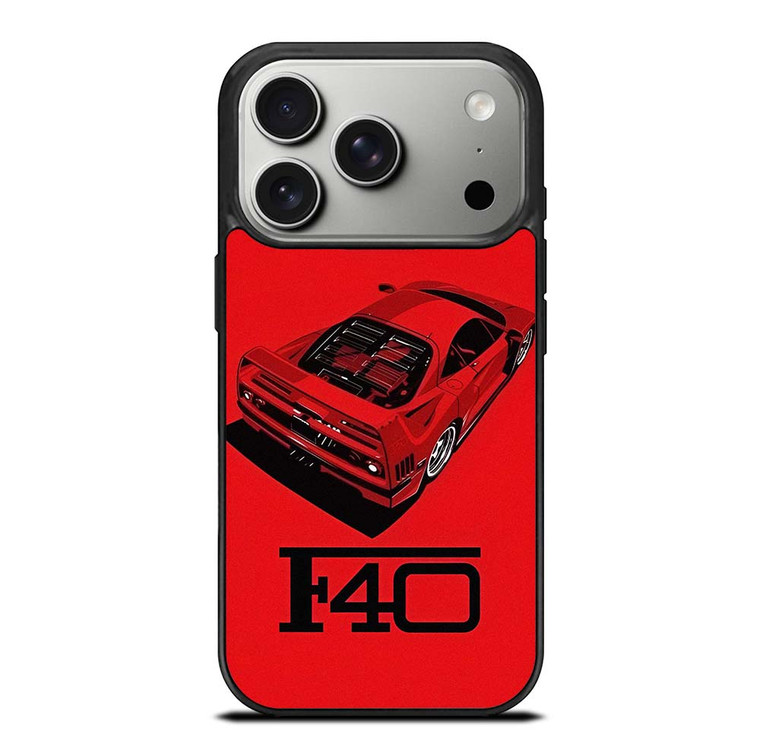 FERRARI F40 SUPERCAR LOGO iPhone 17 Pro Case Cover