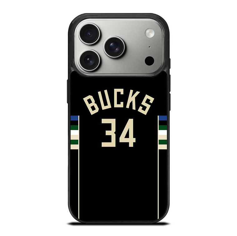 GIANNIS ANTETOKOUNMPU MILWAUKEE BUCKS KIT iPhone 17 Pro Case Cover