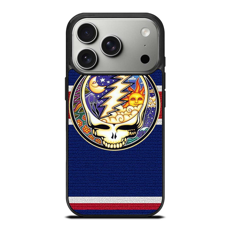 GRATEFUL DEAD BAND SKULL LOGO MOON AND SUN iPhone 17 Pro Case Cover