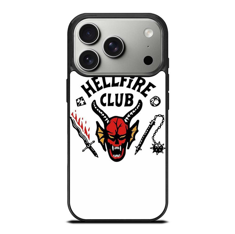 HELLFIRE CLUB STRANGER THING WHITE iPhone 17 Pro Case Cover