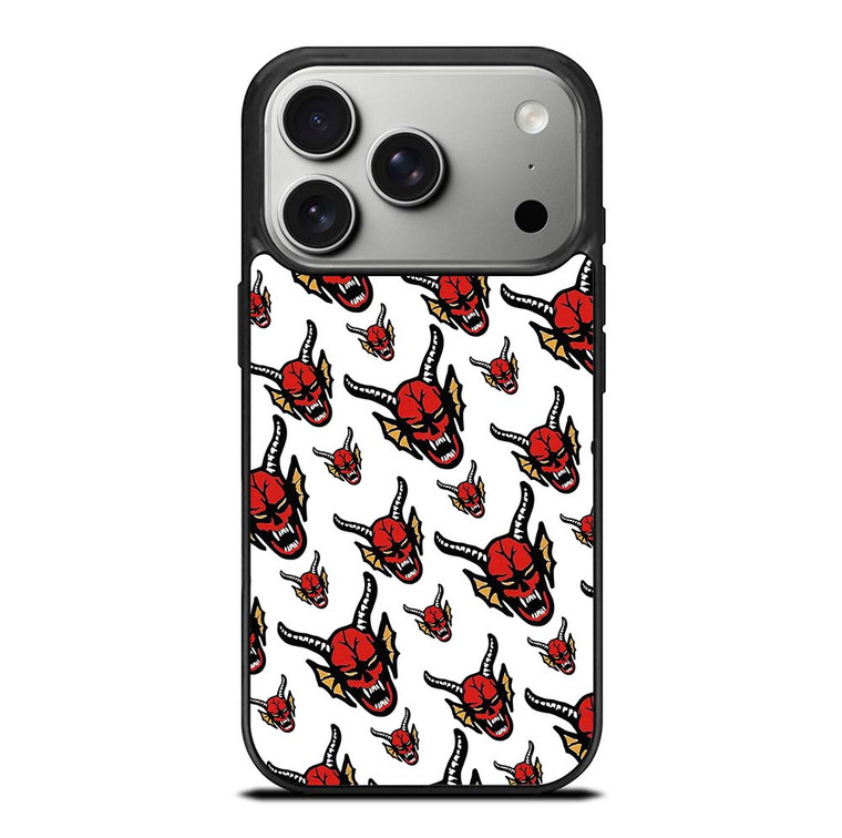 HELLFIRE CLUB STRANGER THINGS PATTERN iPhone 17 Pro Case Cover