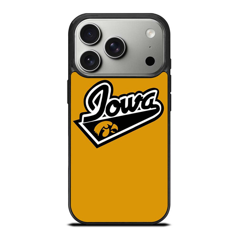 IOWA HAWKEYES UNIVERSITY BASKETBALL TEAM LOGO iPhone 17 Pro Case Cover