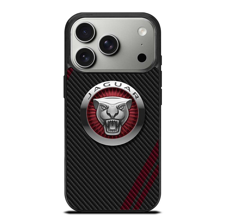 JAGUAR CARBON STRIPE LOGO iPhone 17 Pro Case Cover