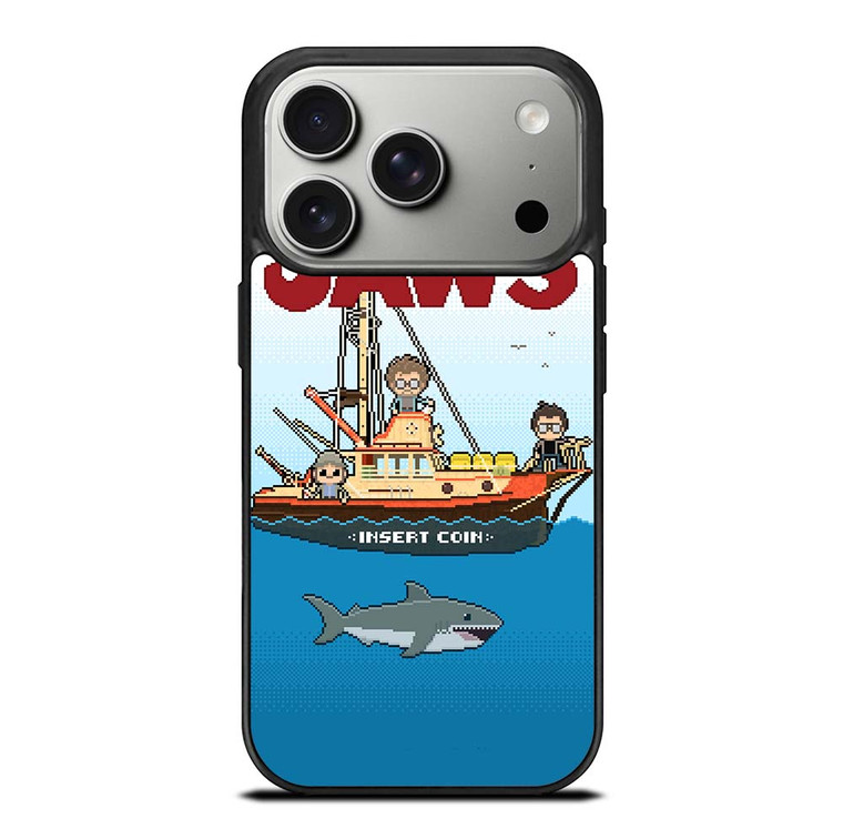 JAWS LOGO 8 BIT iPhone 17 Pro Case Cover