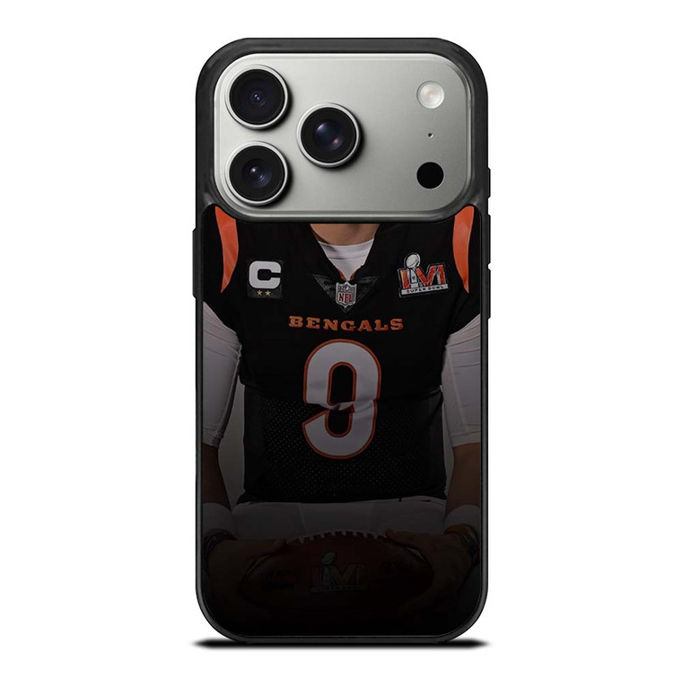 JOE BURROW CINCINNATI BENGALS NFL iPhone 17 Pro Case Cover