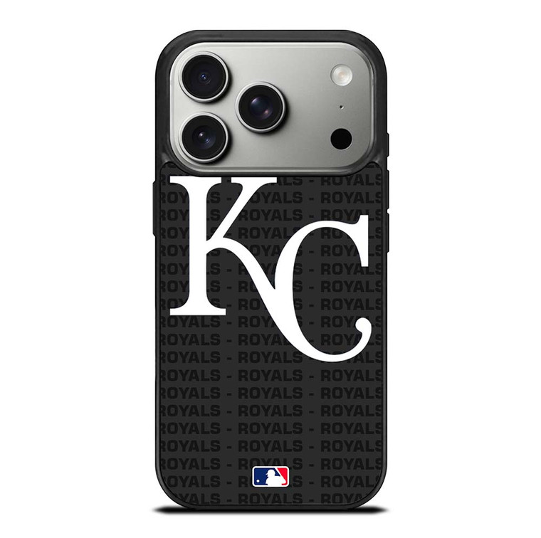 KANSAS CITY ROYALS BASEBALL BLACK iPhone 17 Pro Case Cover