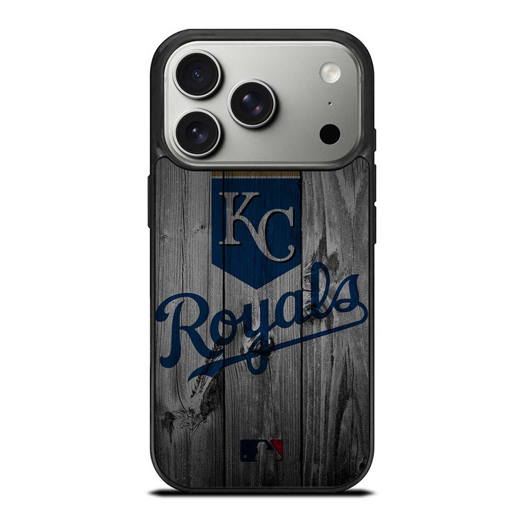 KANSAS CITY ROYALS BASEBALL MLB WOOD LOGO iPhone 17 Pro Case Cover