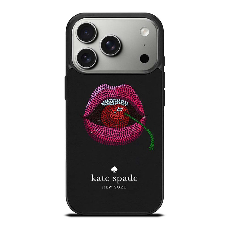KATE SPADE NEW YORK LIPS AND CHERRY iPhone 17 Pro Case Cover