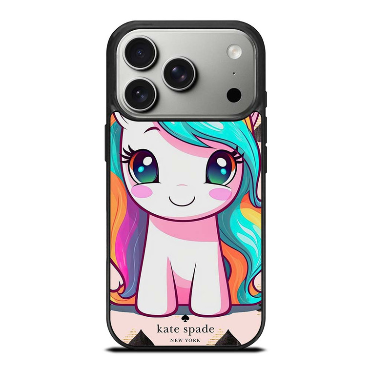 KATE SPADE NEW YORK LOGO PRETTY UNICORN iPhone 17 Pro Case Cover