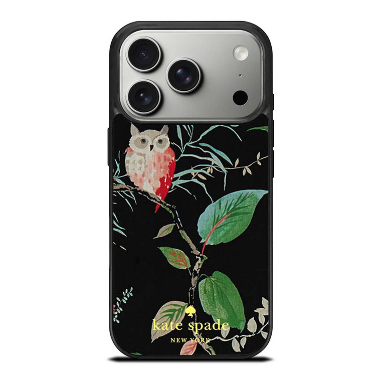 KATE SPADE OWLISH BLACK iPhone 17 Pro Case Cover