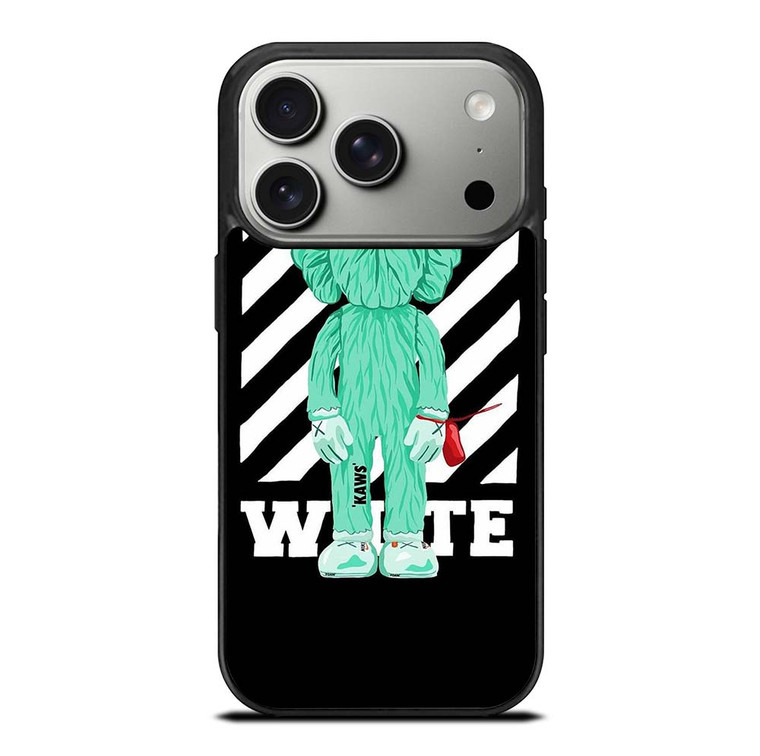 KAWS ICON OFF WHITE LOGO iPhone 17 Pro Case Cover