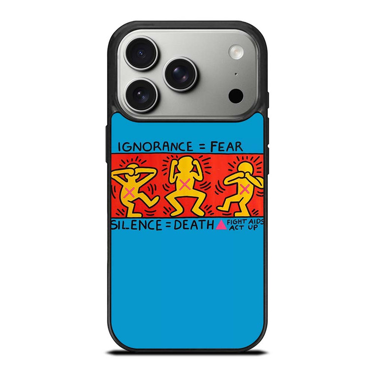 KEITH HARING SILENCE DEATH iPhone 17 Pro Case Cover