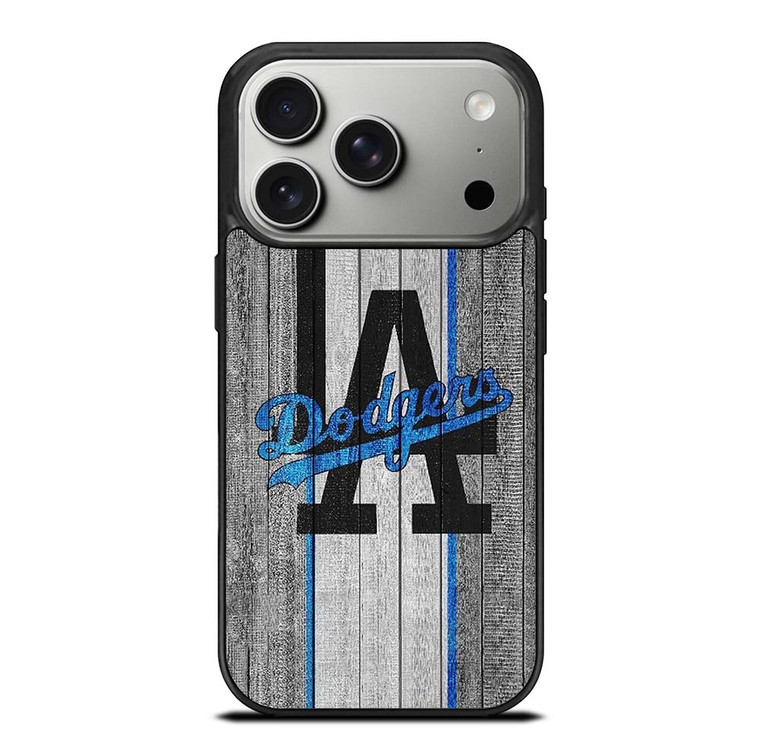 LA LOS ANGELES DODGERS WOODEN LOGO iPhone 17 Pro Case Cover